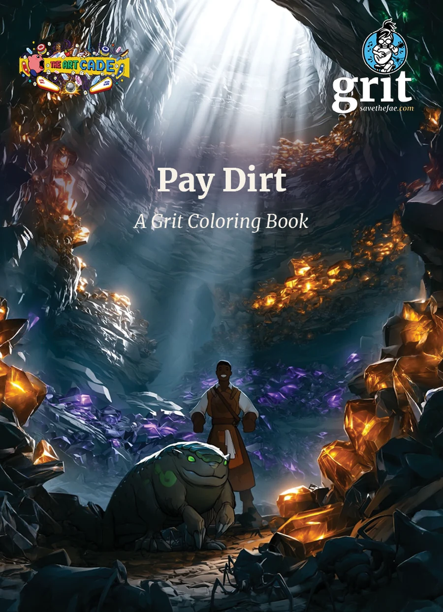 Pay Dirt coloring book cover