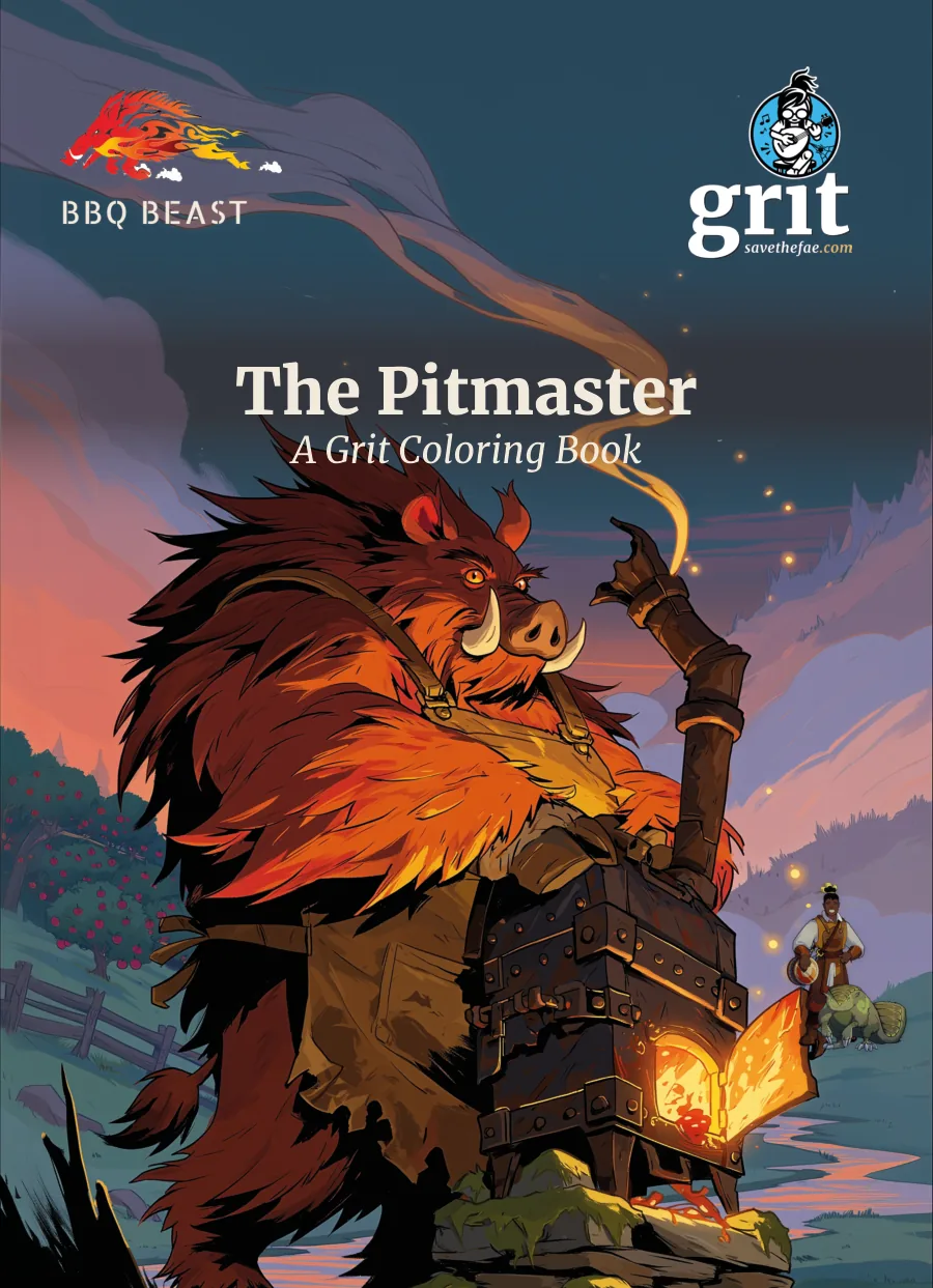 The Pitmaster coloring book cover