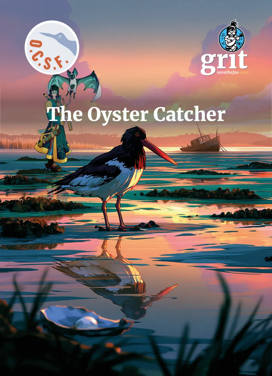 The Oyster Catcher coloring book cover