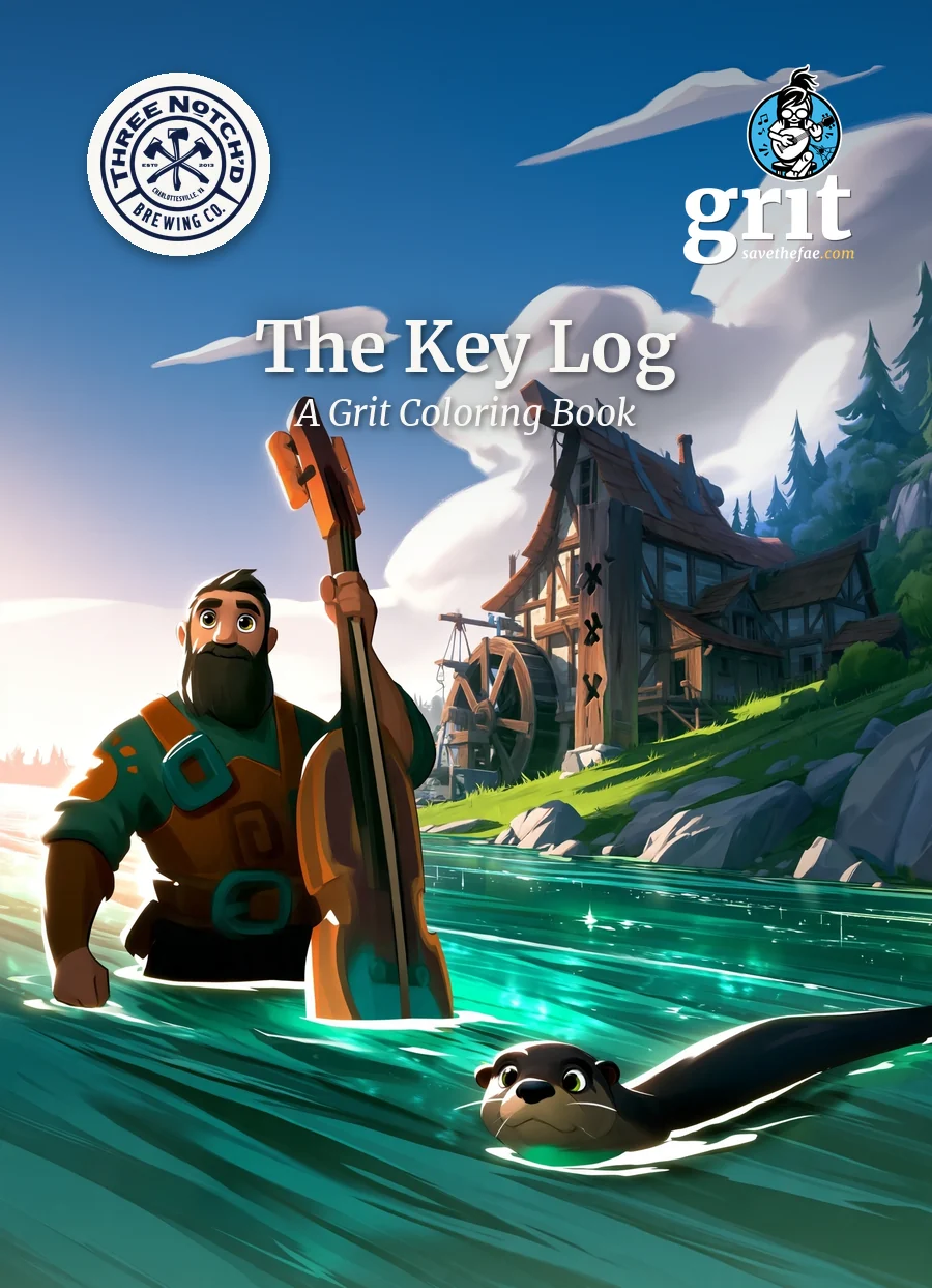 The Key Log coloring book cover